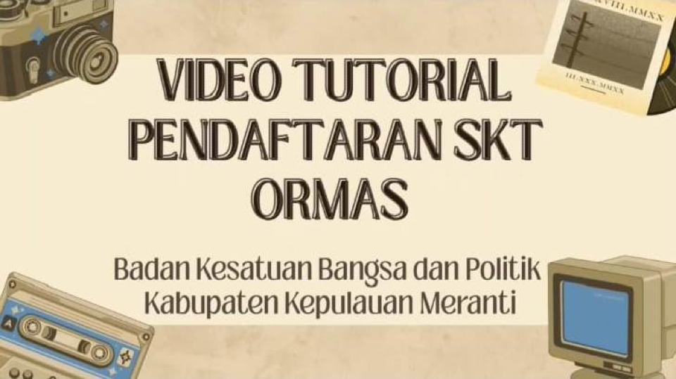 image Video Tutorial Pendaftaran SKT Organisasi Kemasyarakatan 